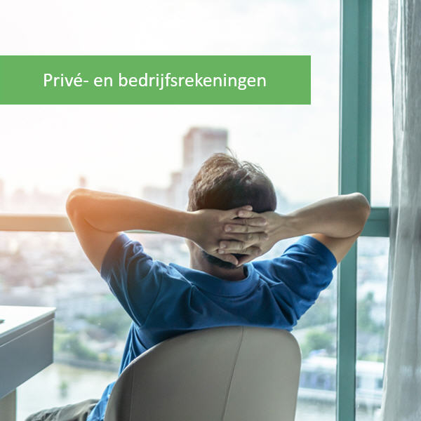 Kies een privé of een bedrijfsrekening.